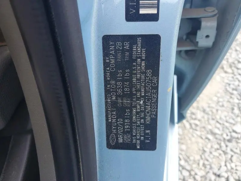 2010 HYUNDAI ACCENT GLS  