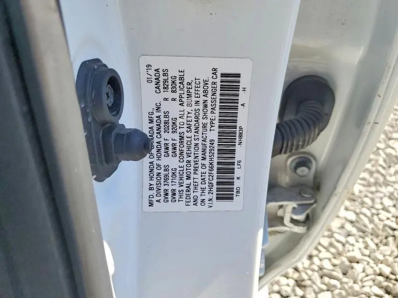 2019 HONDA CIVIC LX  