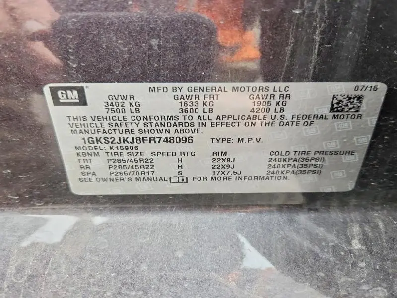 2015 GMC YUKON XL DENALI  
