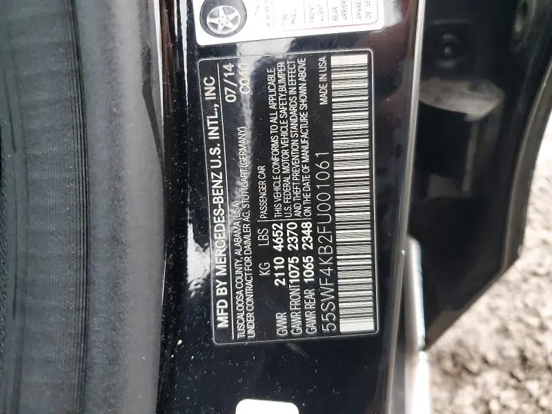 2015 MERCEDES-BENZ C 300 4MATIC  