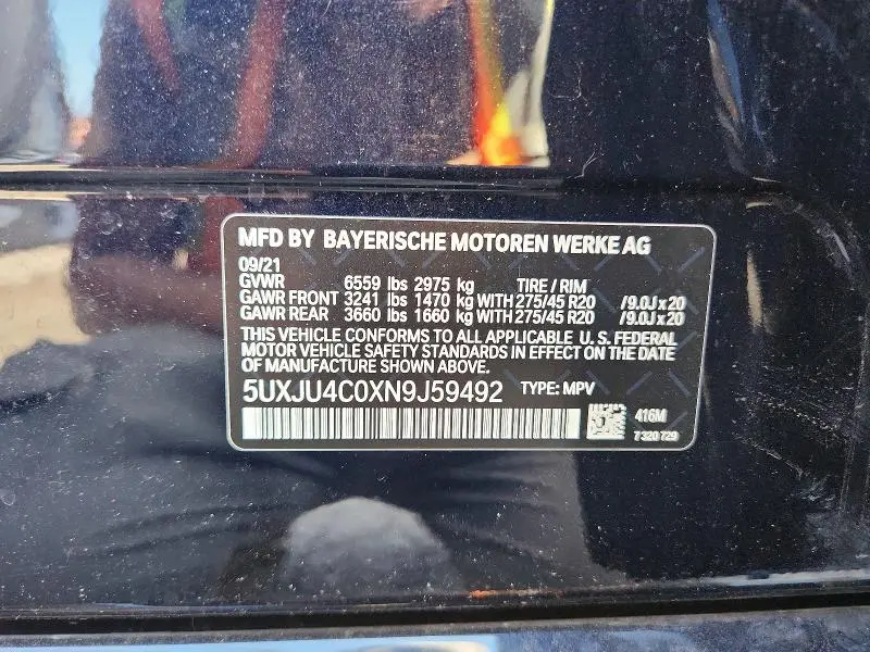 2022 BMW X5 M50I  