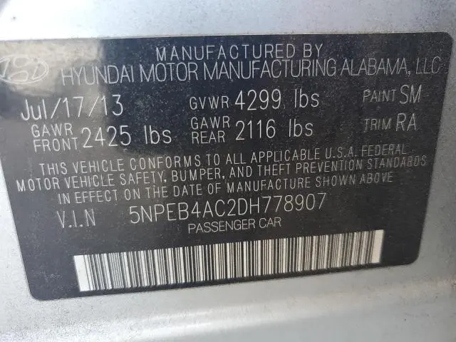 2013 HYUNDAI SONATA GLS  