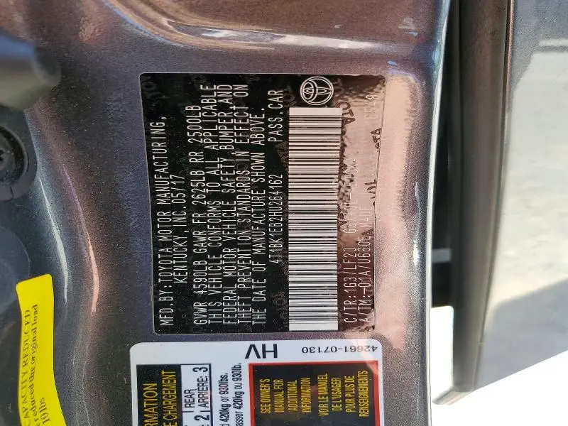 2017 TOYOTA AVALON XLE PREMIUM  