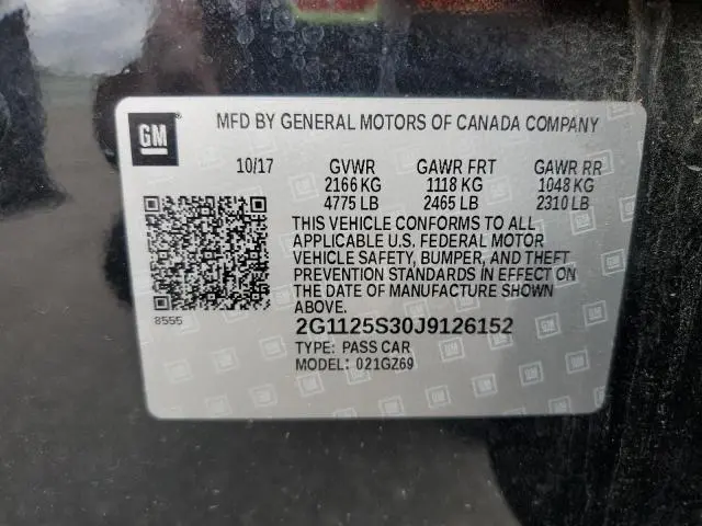 2018 CHEVROLET IMPALA PREMIER  