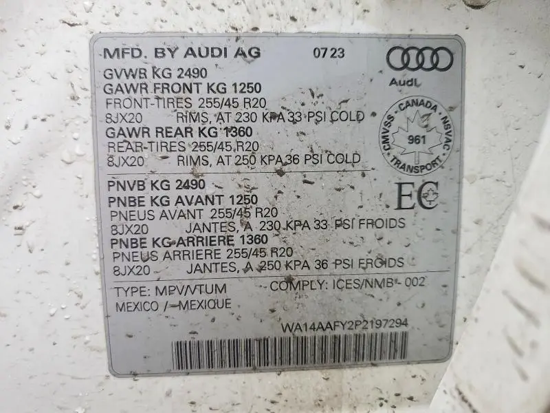 2023 AUDI Q5   