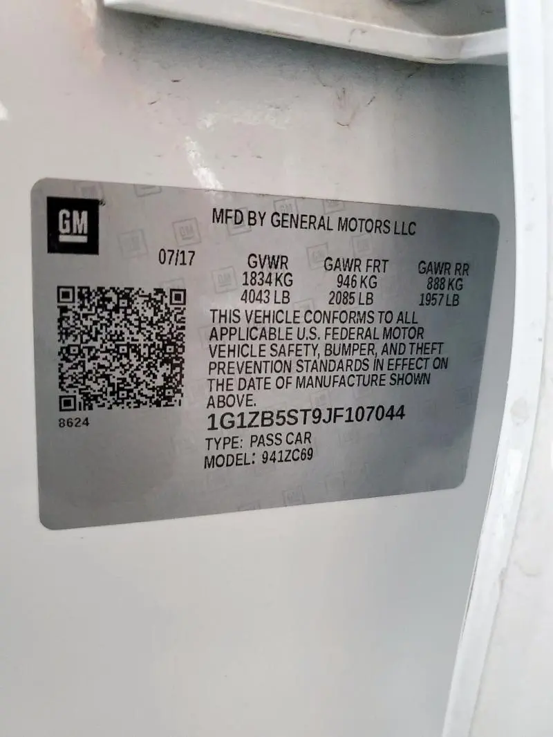 2018 CHEVROLET MALIBU LS  