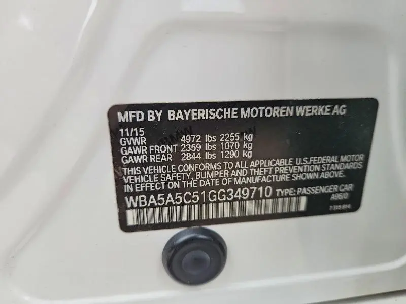 2016 BMW 528 I  