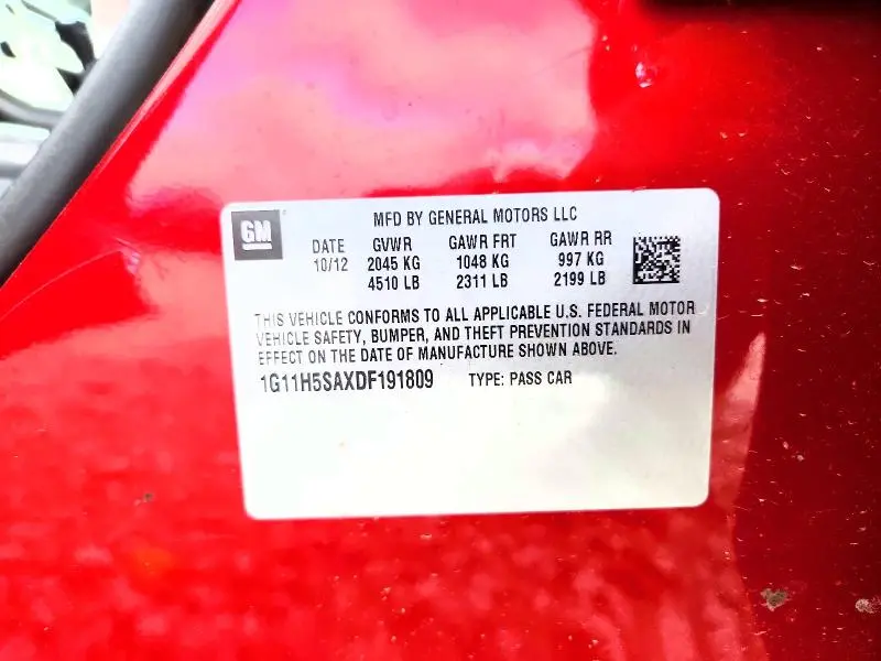 2013 CHEVROLET MALIBU LTZ  