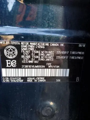 2018 TOYOTA RAV4 ADVENTURE  