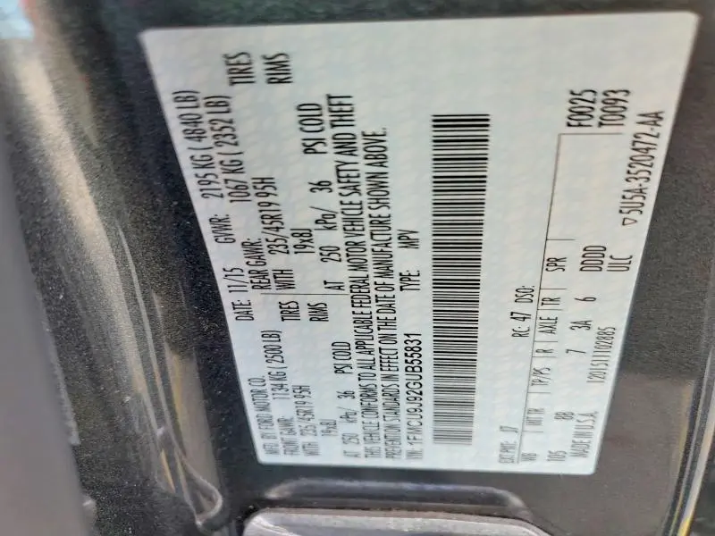 2016 FORD ESCAPE TITANIUM  