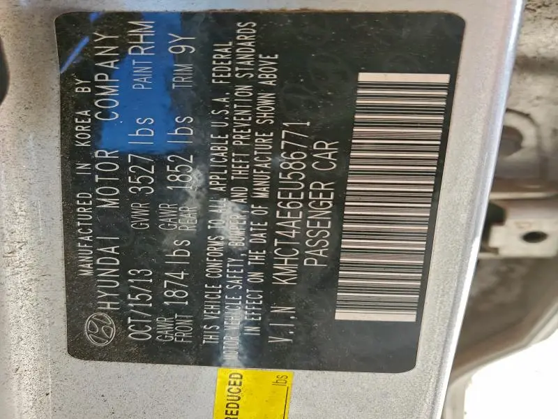 2014 HYUNDAI ACCENT GLS  