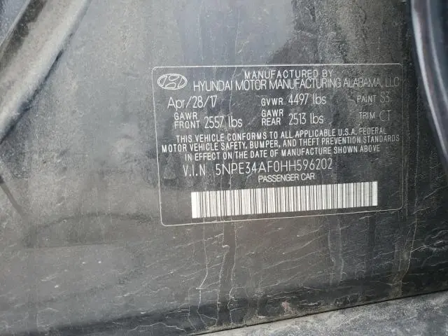 2017 HYUNDAI SONATA SPORT  