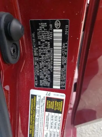 2017 TOYOTA CAMRY LE  