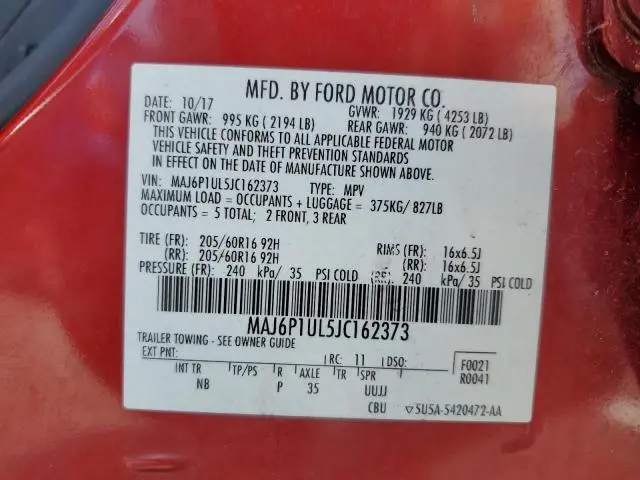 2018 FORD ECOSPORT SE  