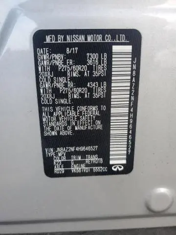 2017 INFINITI QX80 BASE  