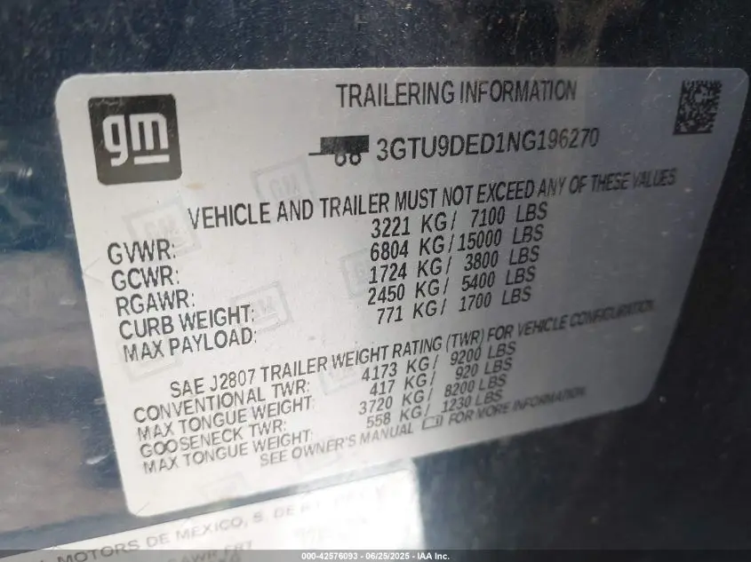 2022 GMC SIERRA 1500 LIMITED  