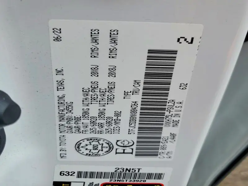 2022 TOYOTA TUNDRA LIMITED HV  