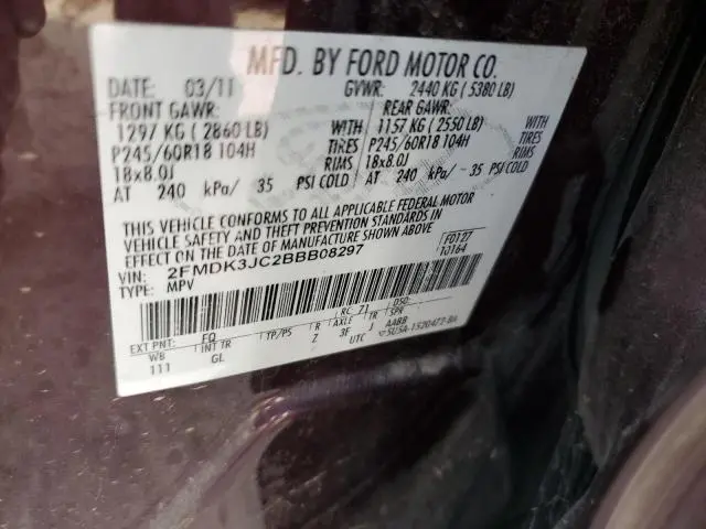 2011 FORD EDGE SEL  