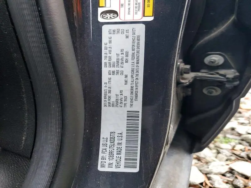 2020 RAM 1500 LARAMIE  