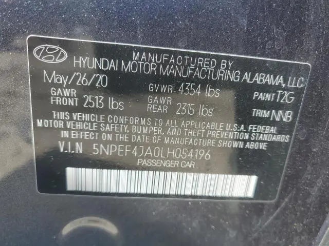 2020 HYUNDAI SONATA SEL  
