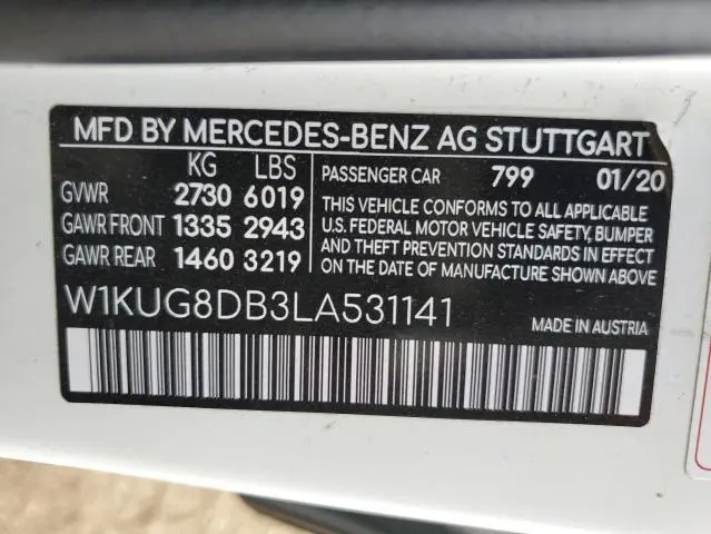 2020 MERCEDES-BENZ S 560  