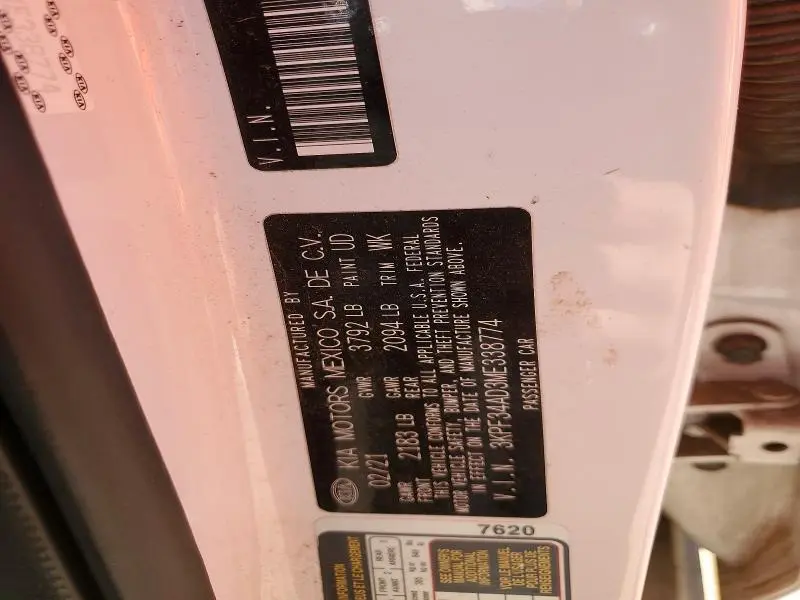 2021 KIA FORTE GT LINE  