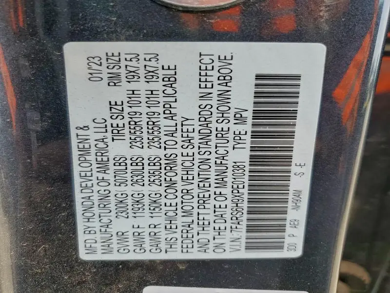 2023 HONDA CR-V SPORT TOURING  