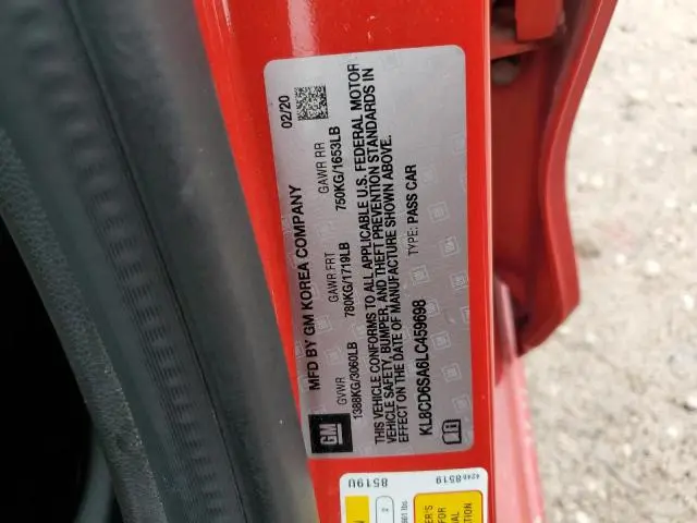 2020 CHEVROLET SPARK 1LT  