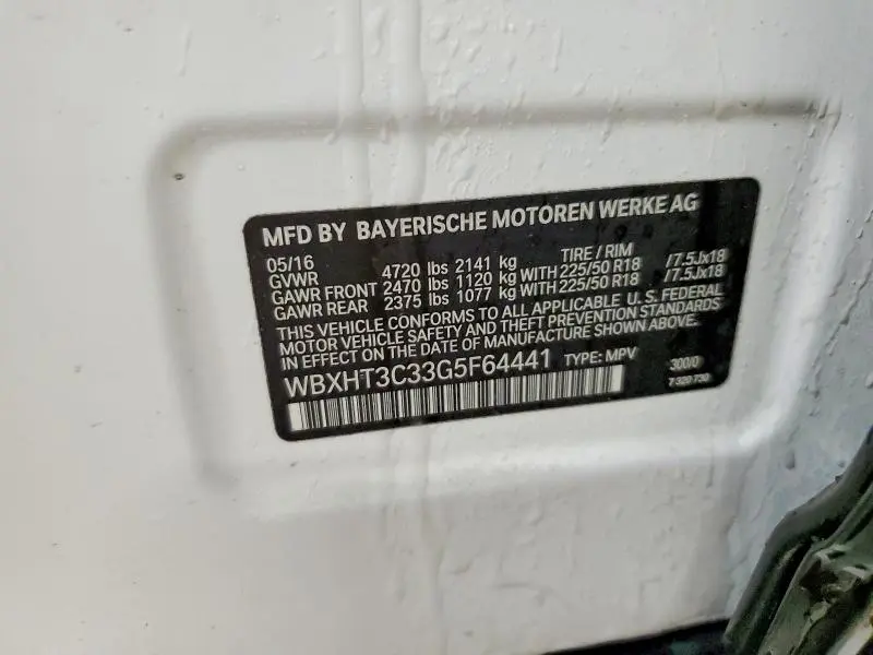 2016 BMW X1 XDRIVE28I  