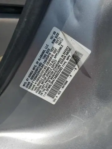 2010 HONDA ODYSSEY EX  