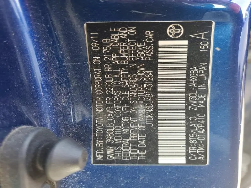 2011 TOYOTA PRIUS   