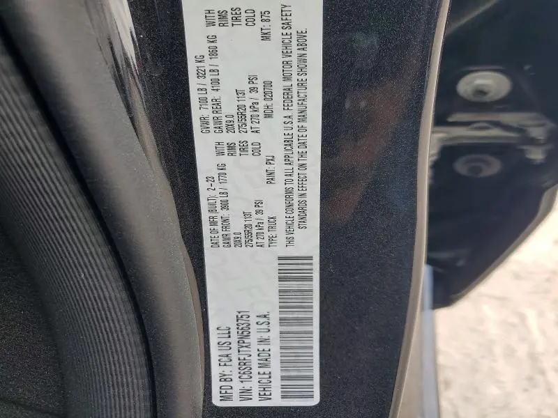 2023 RAM 1500 LARAMIE  