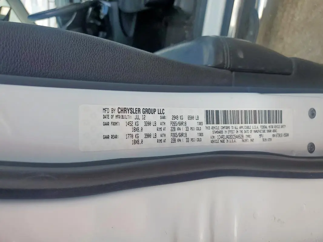 2013 DODGE DURANGO SXT  