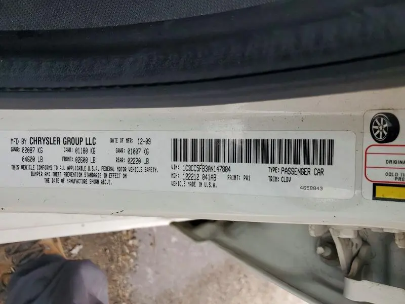 2010 CHRYSLER SEBRING LIMITED  