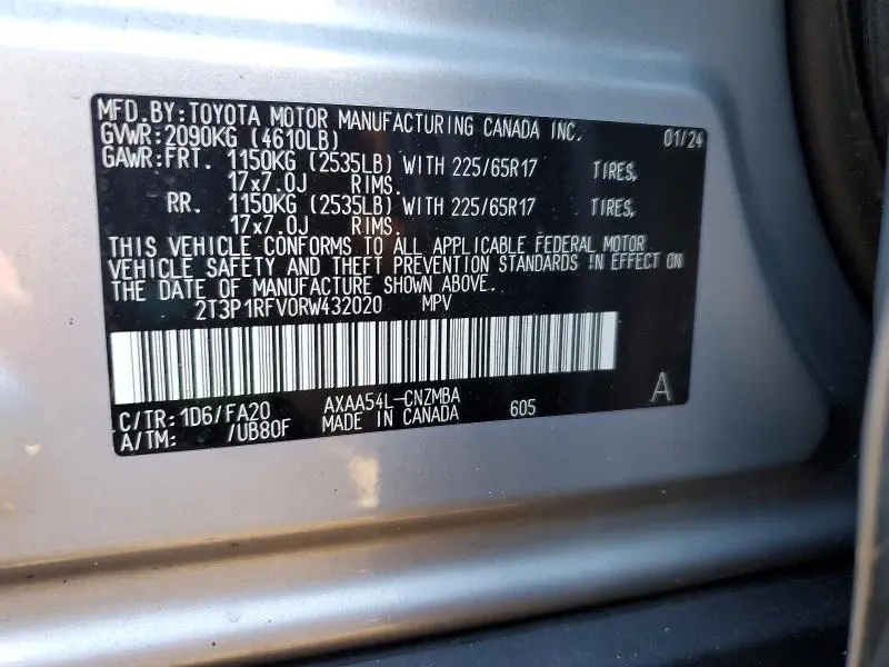 2024 TOYOTA RAV4 XLE  