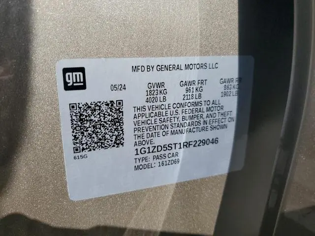 2024 CHEVROLET MALIBU LT  