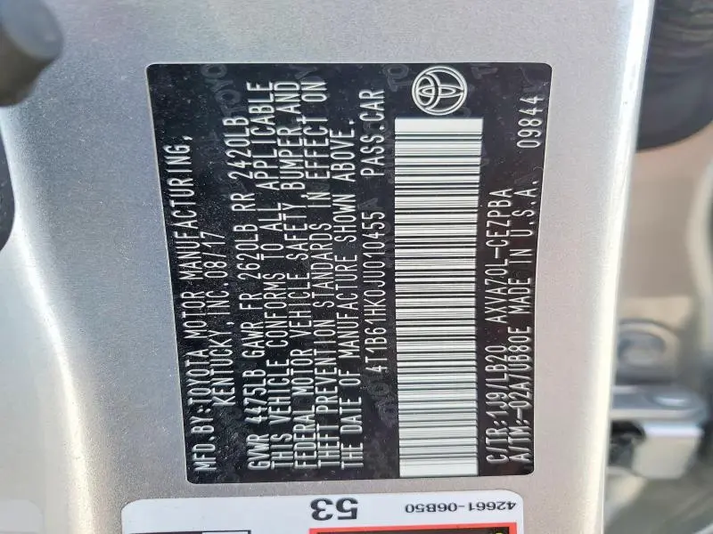2018 TOYOTA CAMRY XSE  