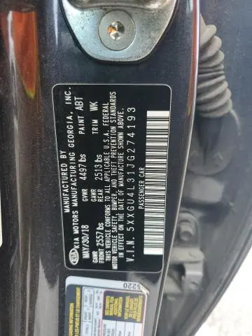 2018 KIA OPTIMA EX  