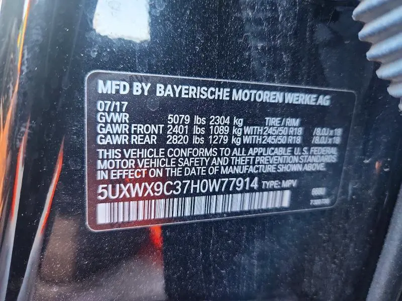 2017 BMW X3 XDRIVE28I  