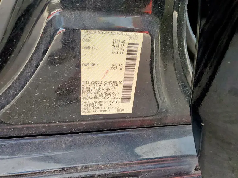 2013 NISSAN ALTIMA 2.5  