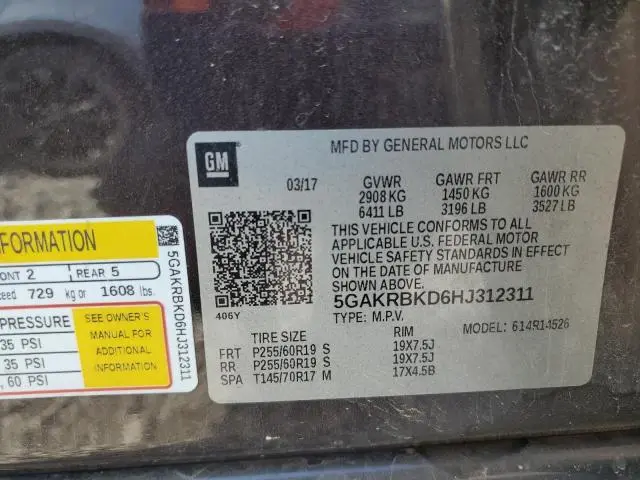 2017 BUICK ENCLAVE   