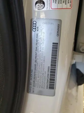2017 AUDI A6 PREMIUM  