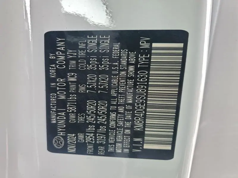 2025 HYUNDAI PALISADE SEL PREMIUM  