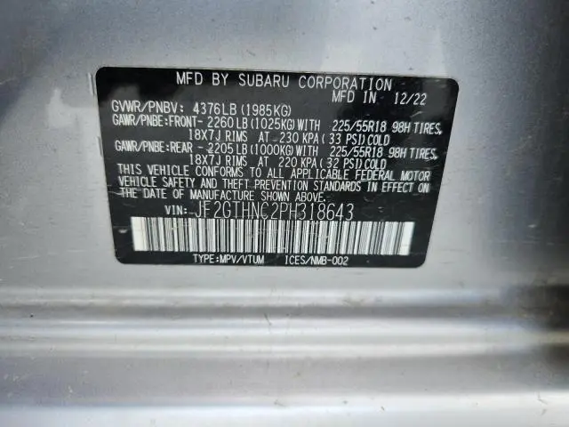2023 SUBARU CROSSTREK LIMITED  