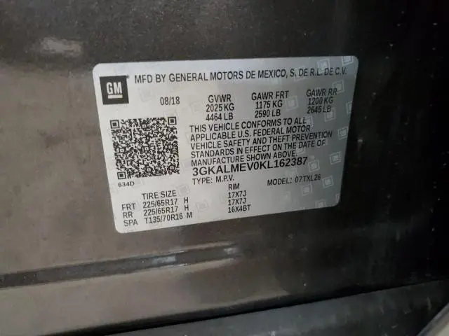 2019 GMC TERRAIN SLE  