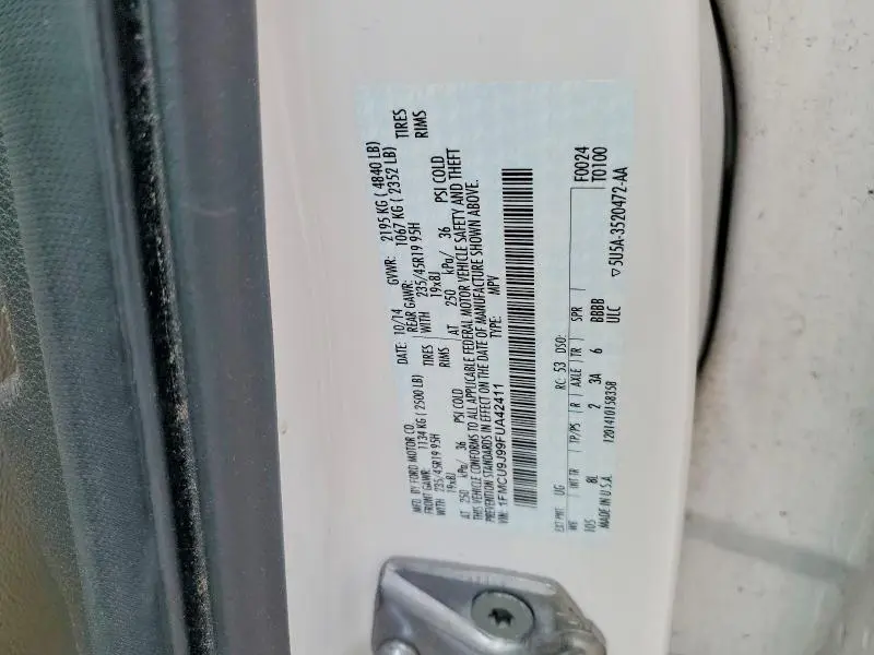 2015 FORD ESCAPE TITANIUM  