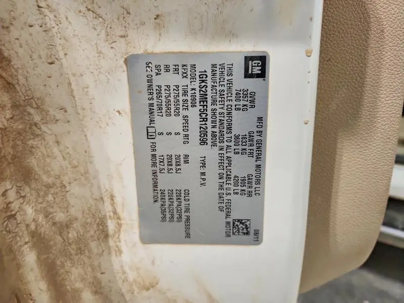 2012 GMC YUKON XL DENALI  