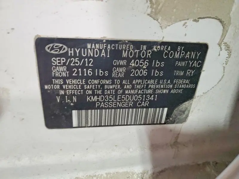 2013 HYUNDAI ELANTRA GT   