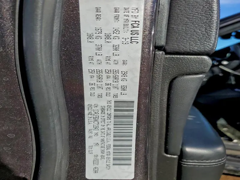 2019 JEEP GRAND CHEROKEE LIMITED  