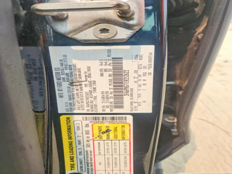 2014 FORD FUSION S  